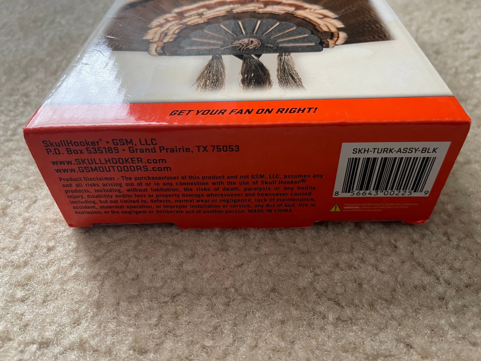 Skull Hooker Turkey Hooker Wall or Table Mount Black