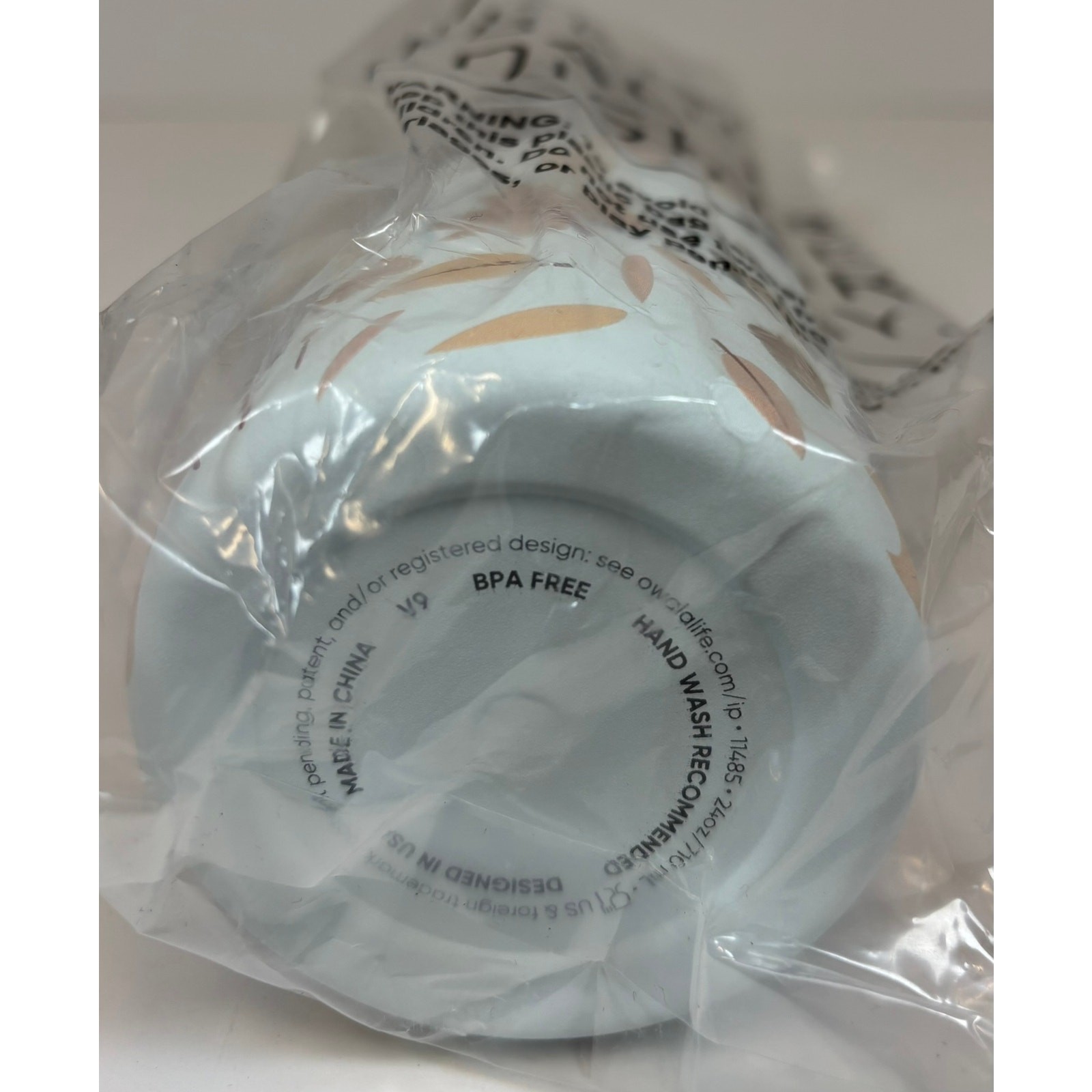 OWALA 24oz FreeSip Twist Water Bottle Fall Flutter "Leafy" Stainless NEW