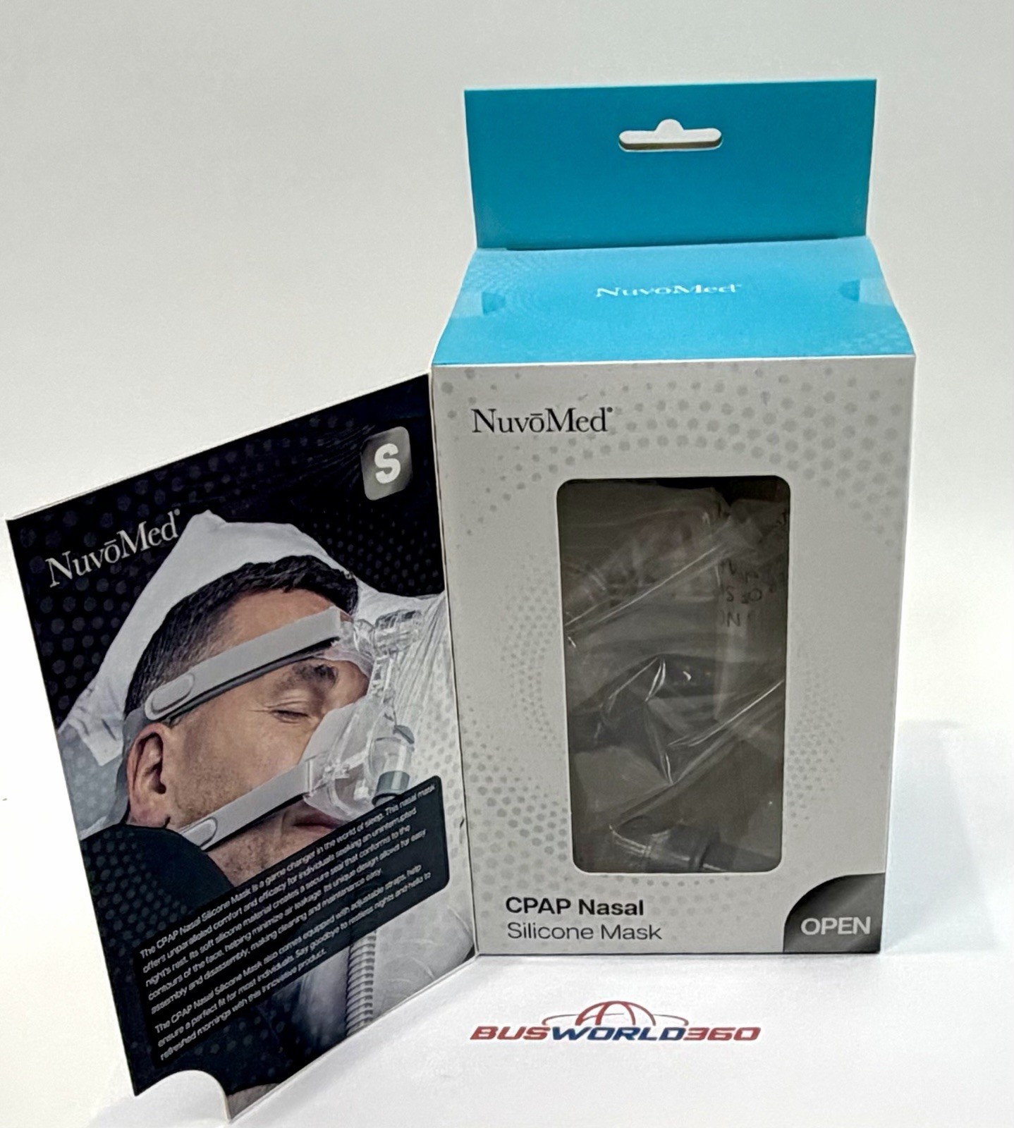 NuvoMed CPAP Nasal Silicone Full Face Mask Headgear Cushion - Size S Small - NEW