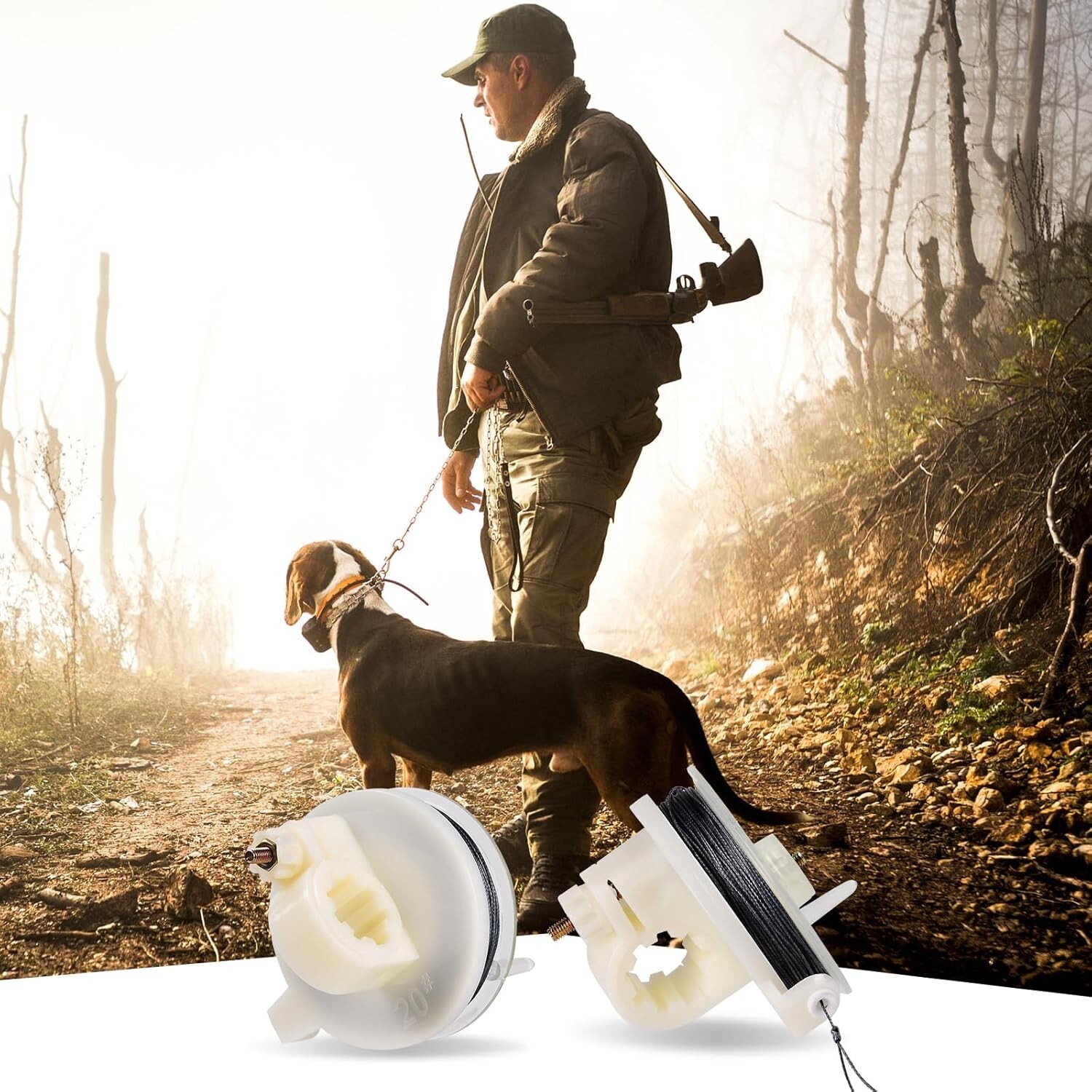 1/2 Pcs Trip Wire Alarm Device 12 Gauge Camping Security Perimeter Trip Alarm Ca