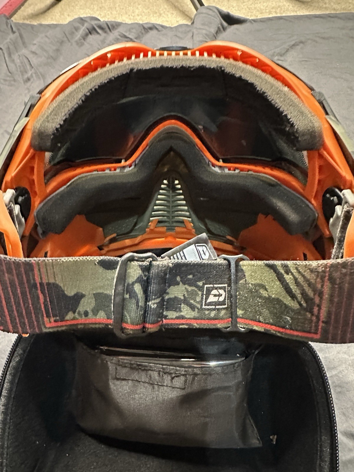 Push Unite Limited Edition Camo And Orange Paintball Goggles