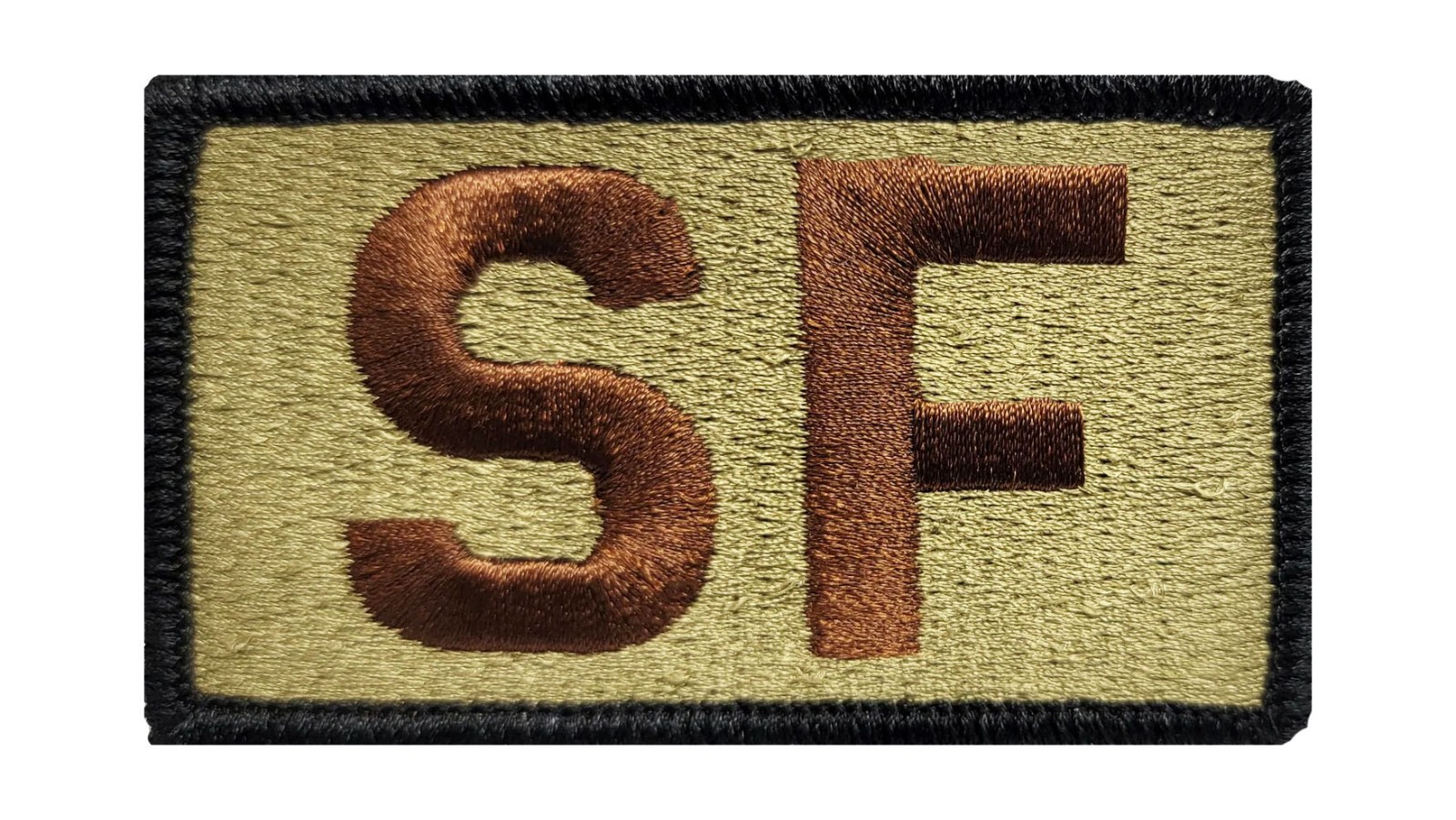 SF (Security Force) with Black Border USAF Duty Identifier Patch