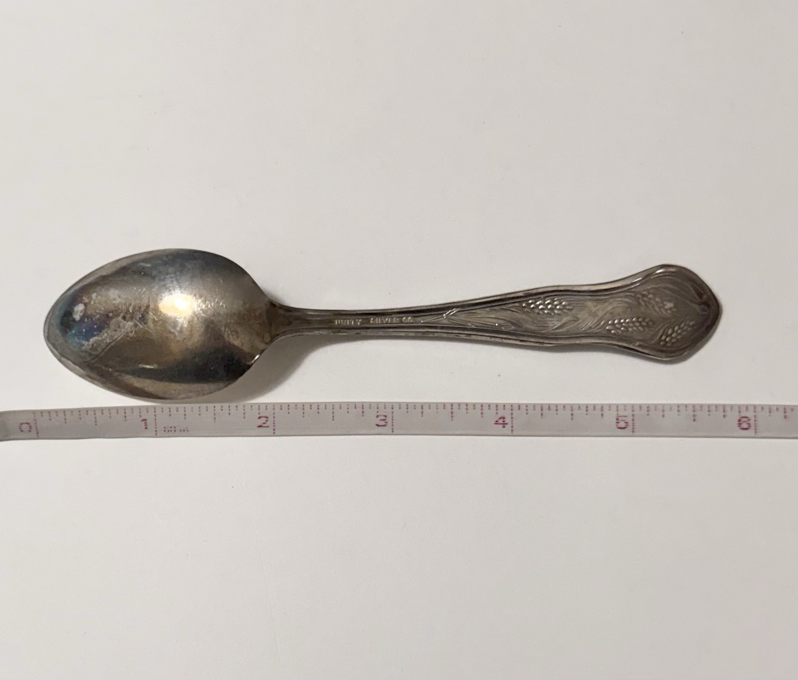 Antique Unity Silver Co OLD SLEEPY EYE Native American Chief Souvenir Spoon