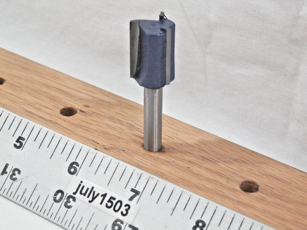 (1) NEW 5/8" D Straight Bit Carbide Tipped Router Bit 1/4" Shank 3 Flute zm