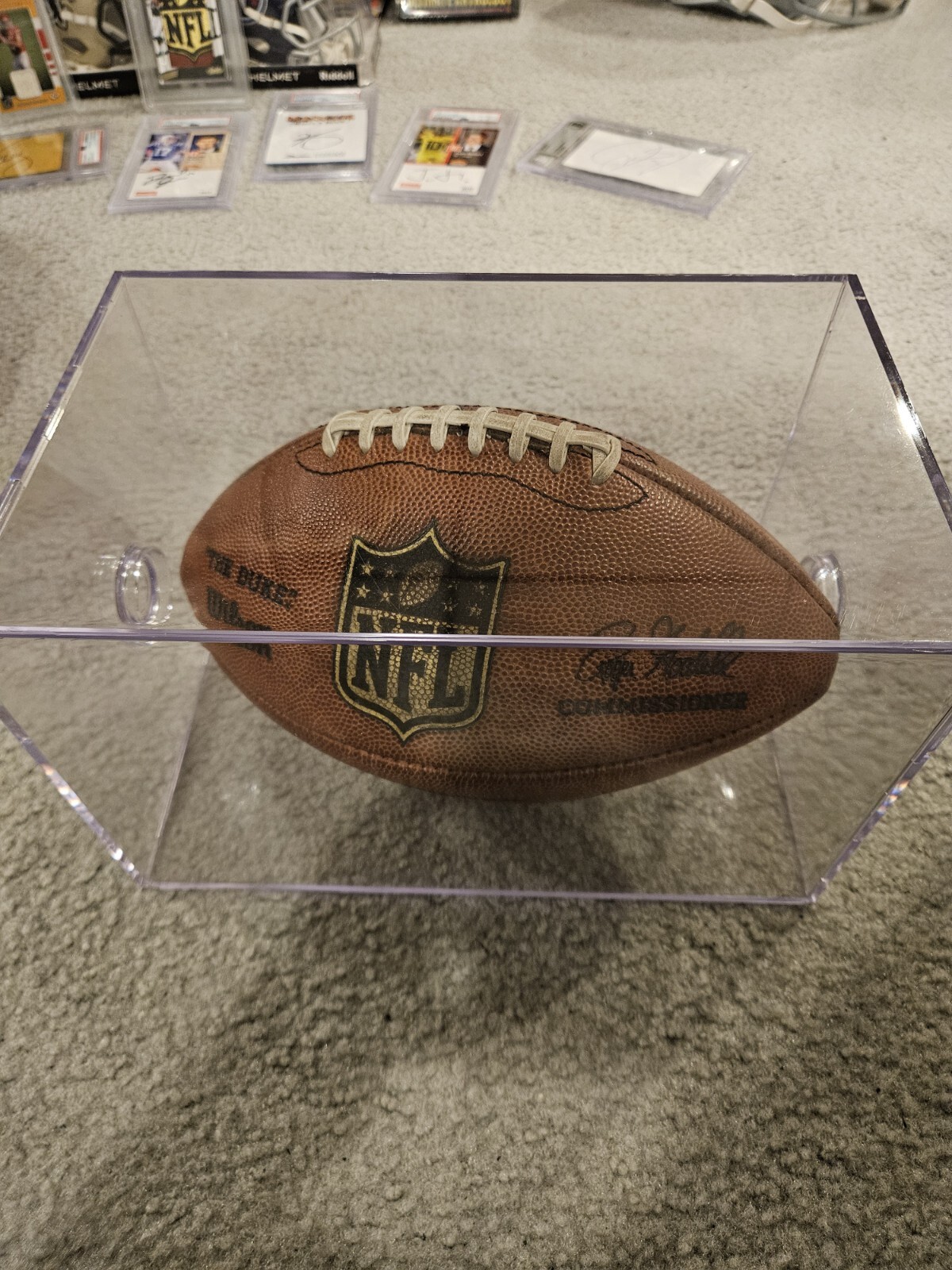 Seattle Seahawks 2008 Game Used NFL "The Duke" Wilson Football With Case
