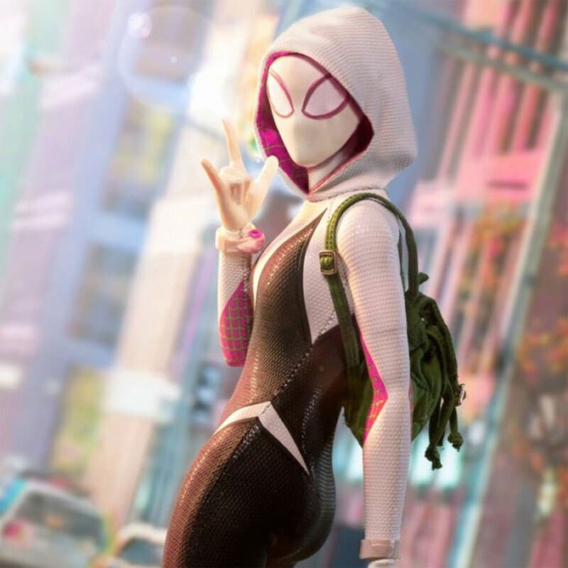 Spider-Women Gwen Stacy Costume Girls Spandex Jumpsuit Cosplay Bodysuit Outfits
