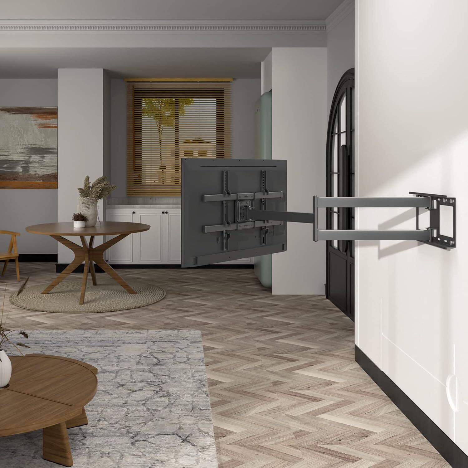 TV Wall Mount with Extra Long Extendable Arm for 32-75 In TVs,Holds Up to 132lbs