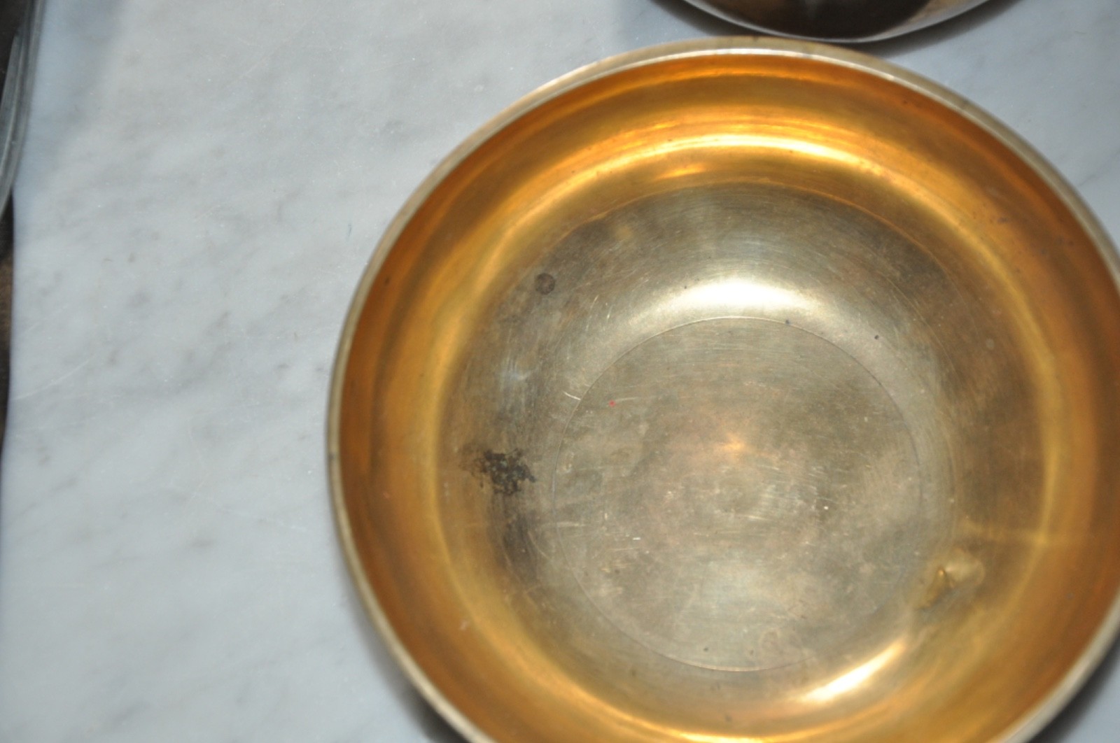 Tibetan Singing Brass Bowl Bowls Pair
