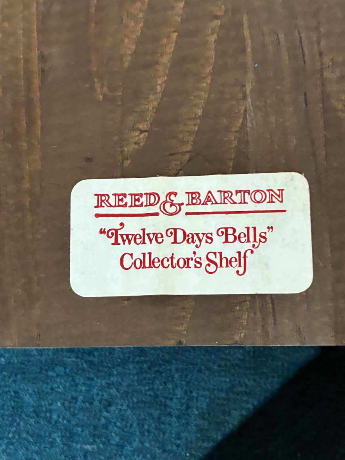 Reed & Barton Twelve Days of Christmas Silverplate Bell Set W/ Shelf Complete