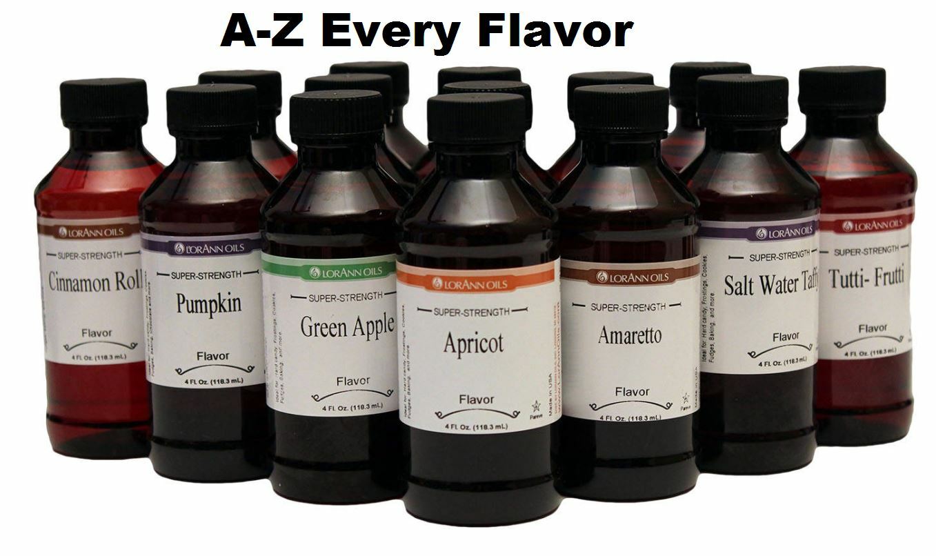 LorAnn Oils 4 Oz Ounce Super Strength Flavor Flavoring Extract Candy You Pick
