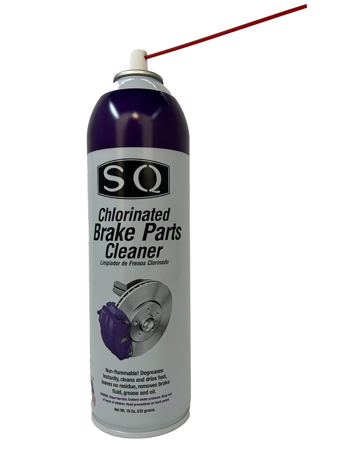 SQ Non Flammable Brake Cleaner, 19 oz per can, Not for use in CA and NJ