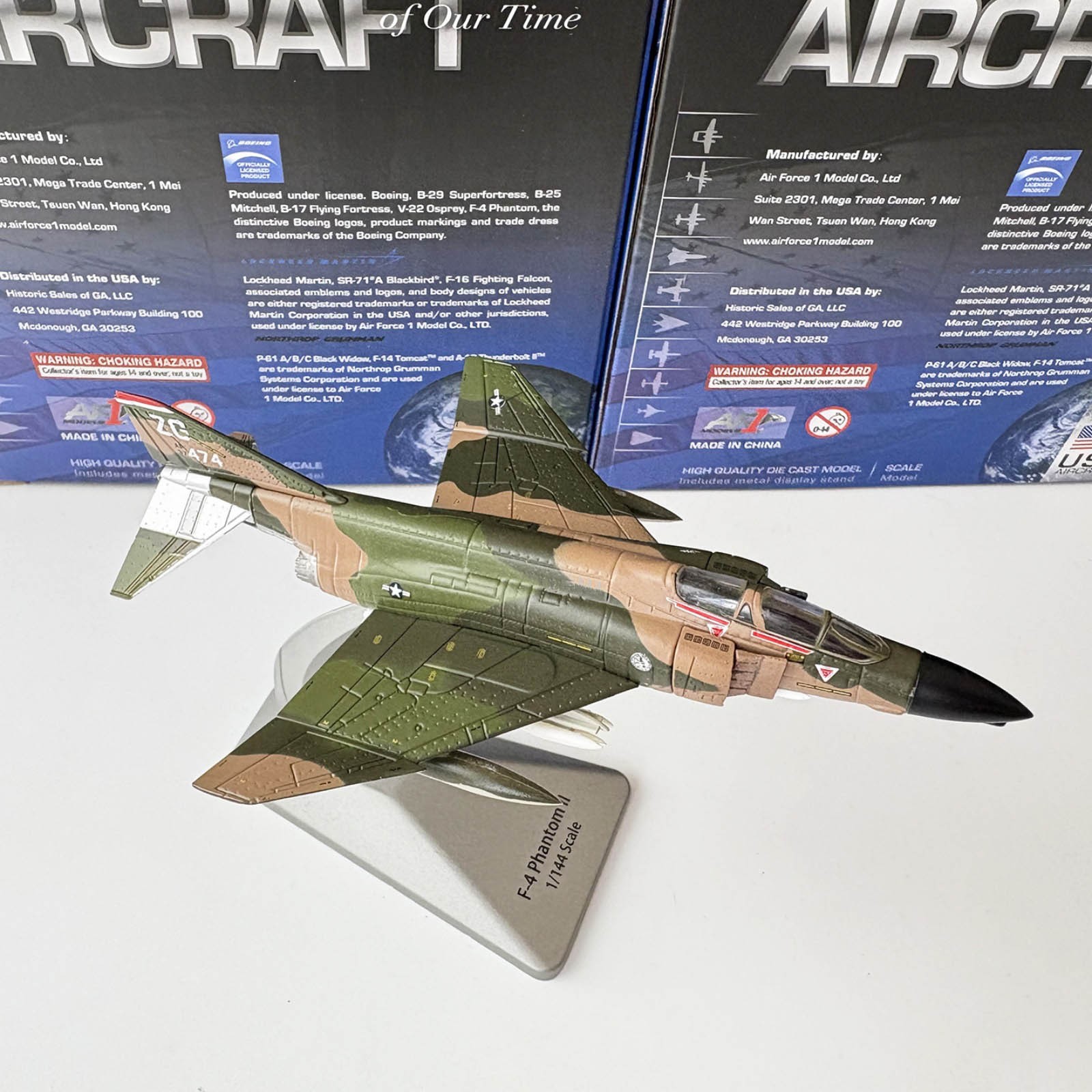 Brand New 14cm Diecast Alloy 1/144 USAF F-4 Phantom II Fighter Model Toy Gift