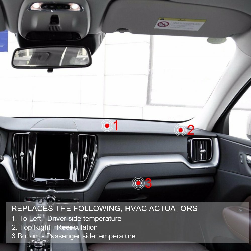 2PCS For GM Chevy HVAC AC Heater Blend Door Actuator 52402588 89018365 15-72971