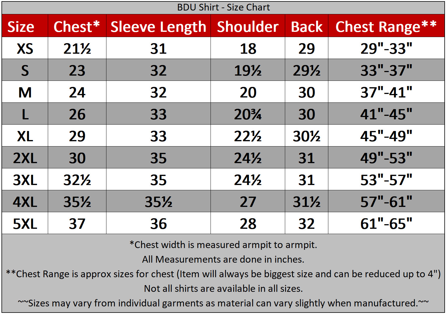 Rothco Military BDU Shirt Tactical Camouflage Uniform Jacket