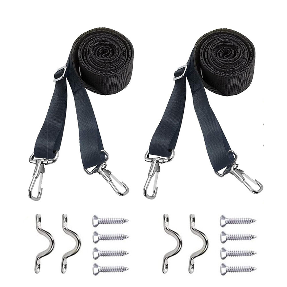 4X 28" To 60" Top Tie Down Webbing Straps For Bimini With Loop Snap Hook NEW
