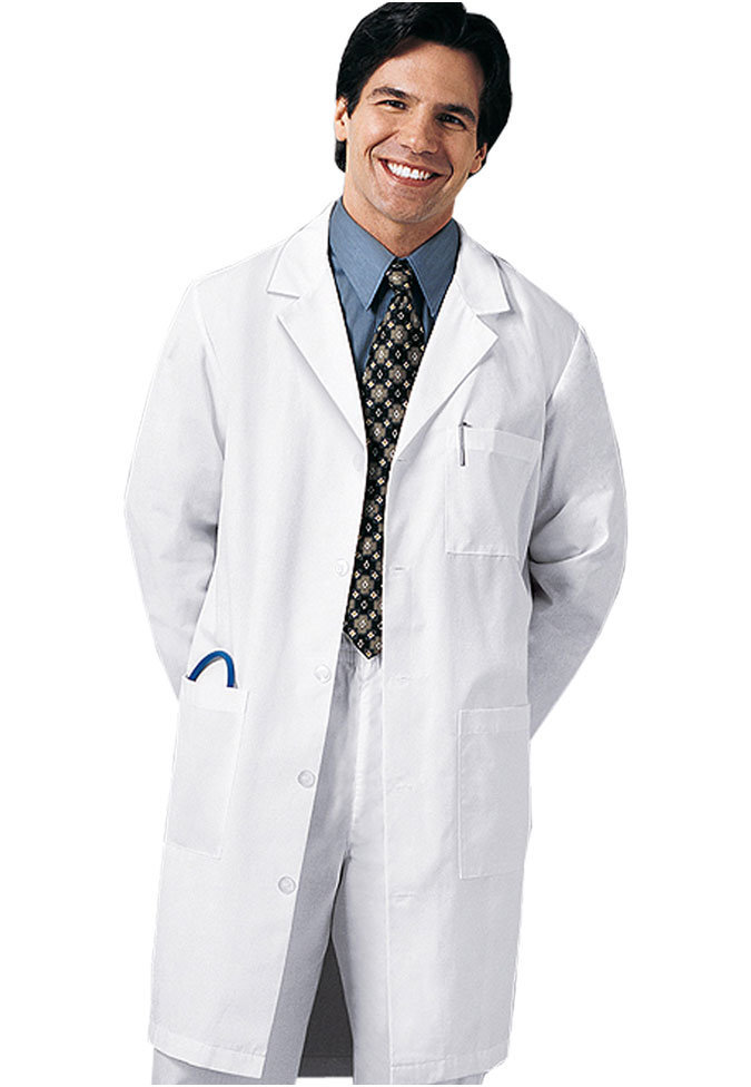 Brand New Men's White 5 button Medical Lab Coat size xs,s,m,l,xl,2xl,3xl