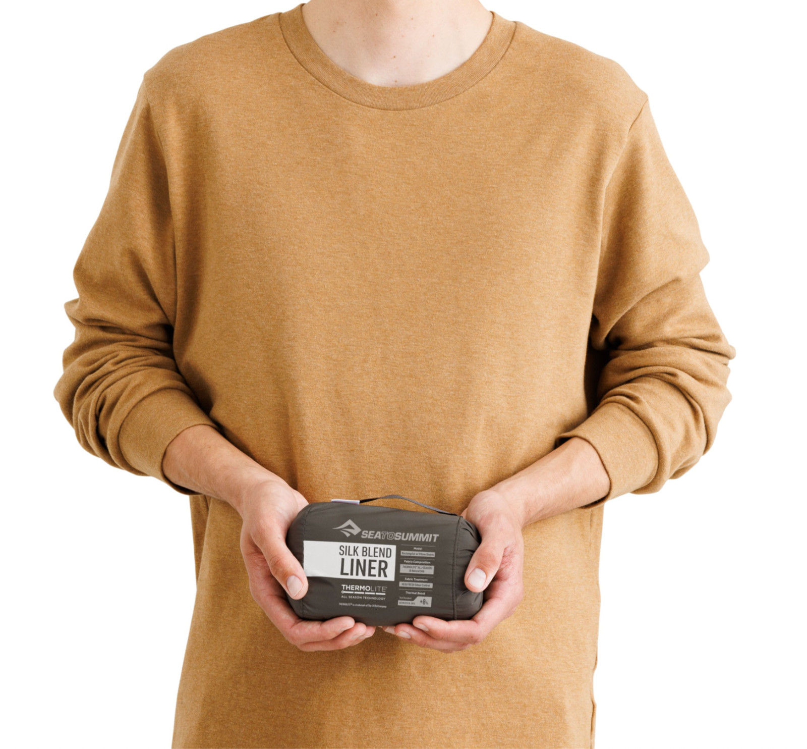 Sea To Summit Silk Blend Gray Mummy Sleeping Bag Liner Small/Compact/Short NEW!