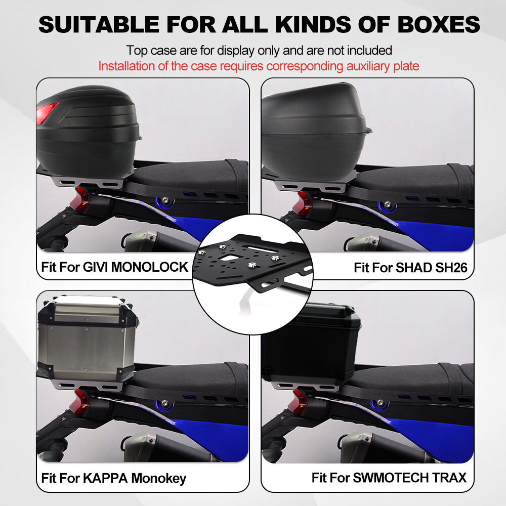 Rear Luggage Rack & Crash Bar Guard Fit For Yamaha Tenere 700 XTZ690 2019-2024