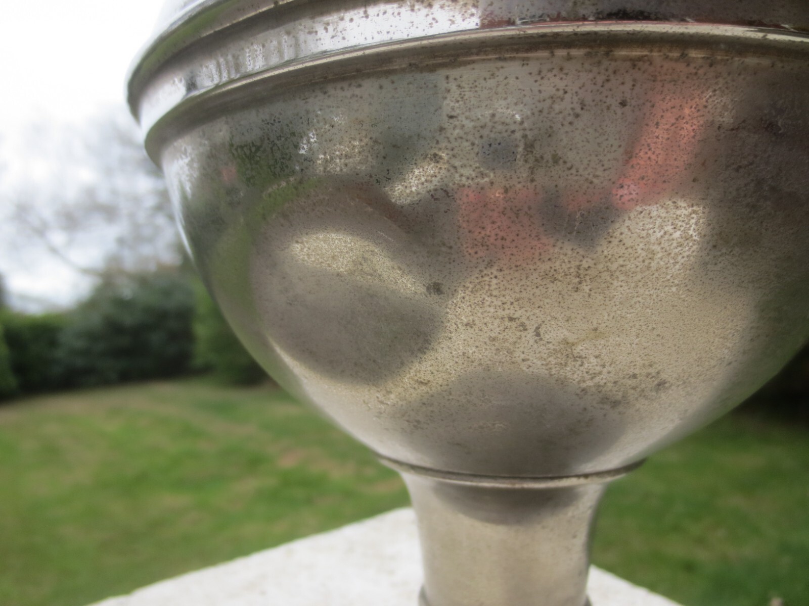 MILLER VESTAL OIL LAMP MADE IN USA With Chimney Shepherds Hut Oil Lamp