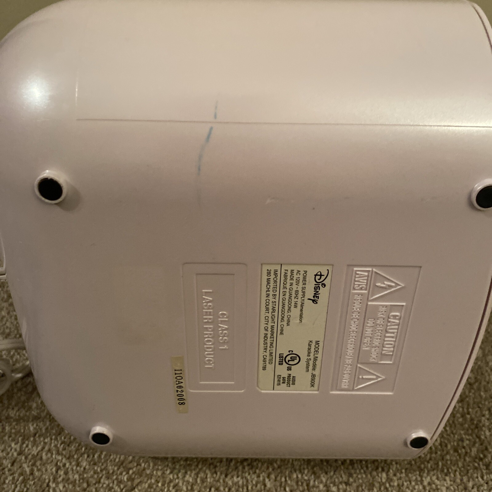 Disney Jonas Brothers CD-G Karaoke Machine System CD Player JB900K Rare 2010