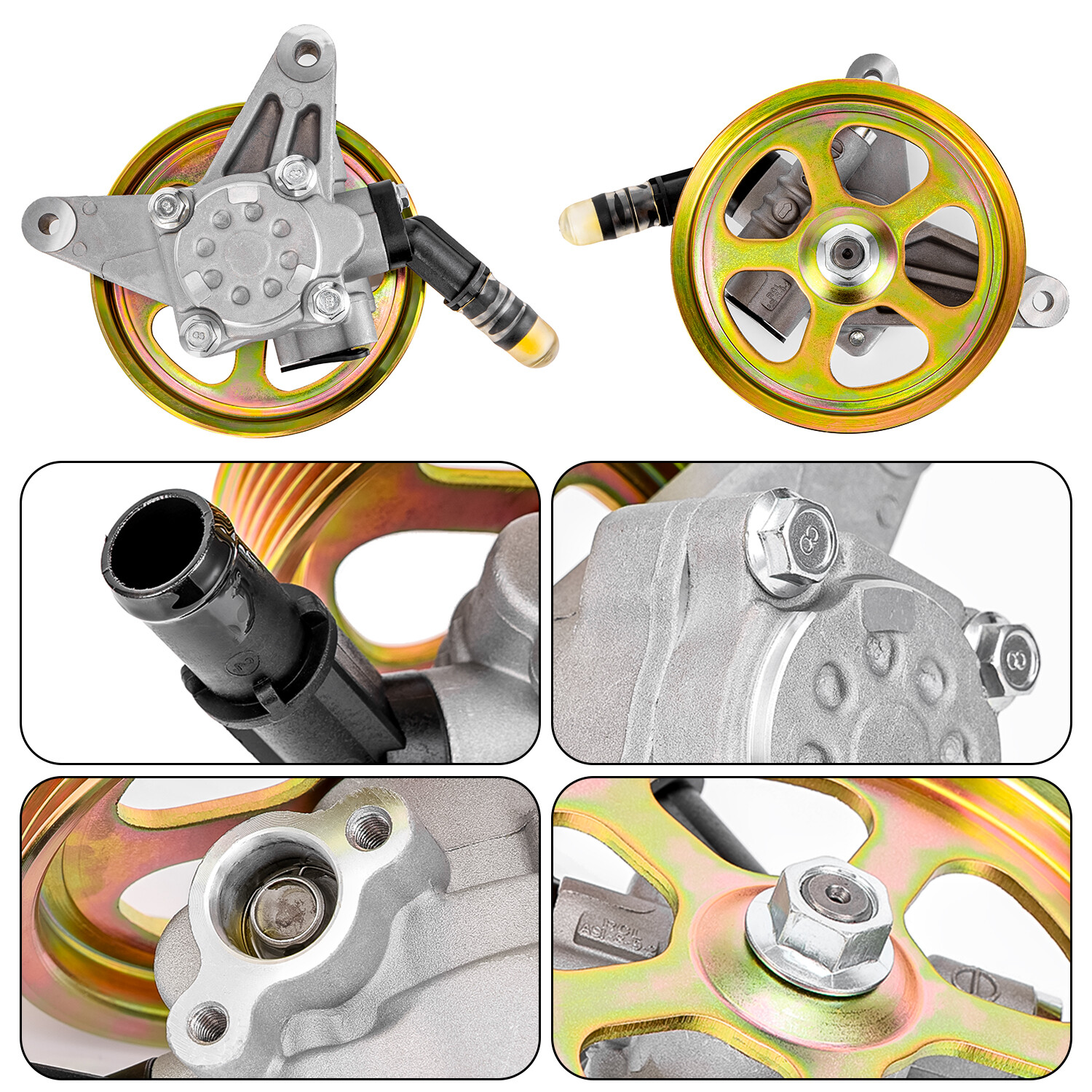 Power Steering Pump w/ Pulley for Acura TL 3.2L 2004 2005 2006 2007 2008 2008