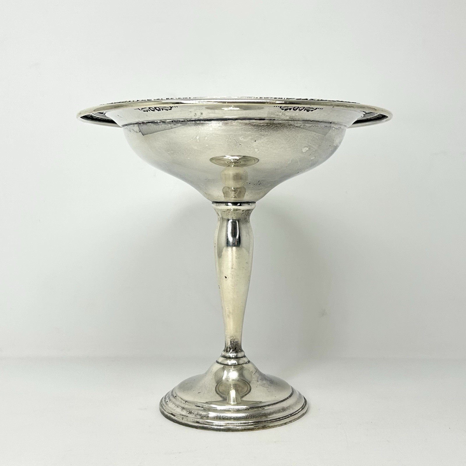 International Silver Courtship T200 Sterling Silver 6 Inch Compote Candy Dish