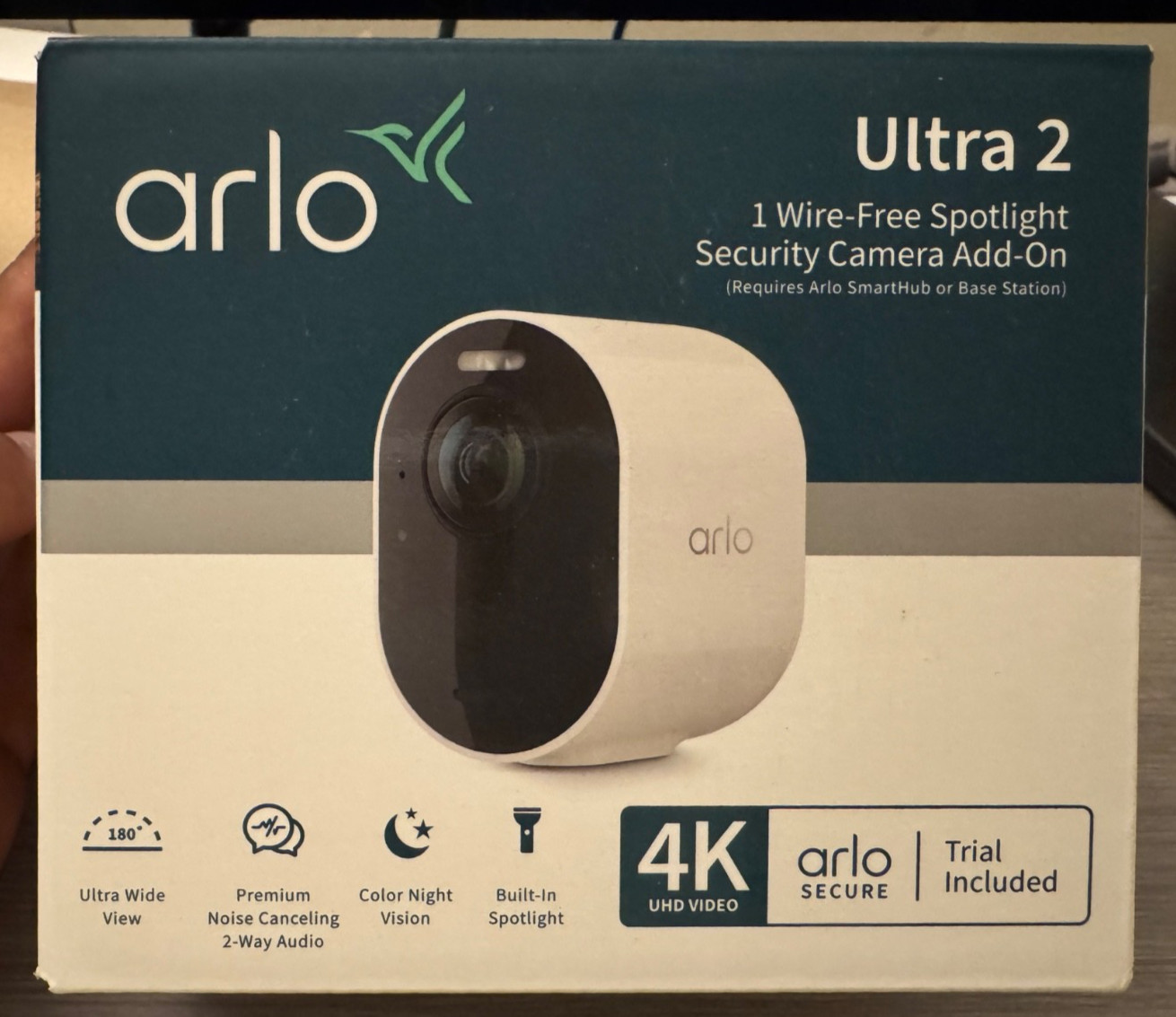 Arlo Ultra 2 Wireless Spotlight Security Camera Add-On 4K & UHD BRAND NEW