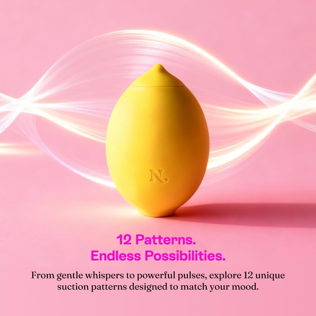 Hello Nancy Lemon Clitoral Sucker Vibrator with 12 Modes