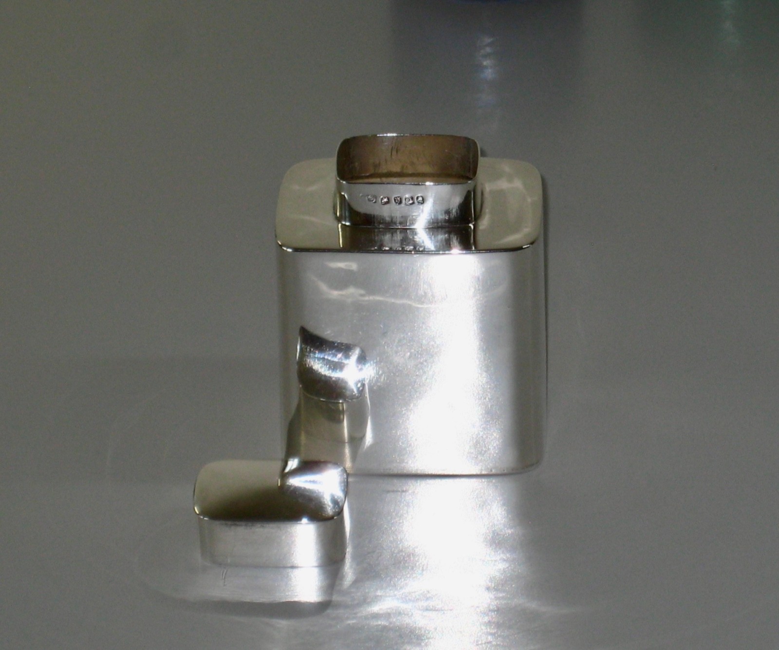 ENGLISH STERLING SILVER CHAS HOUGHAM VINTAGE TEA CADDY CONTAINER, 1811, 228 GR