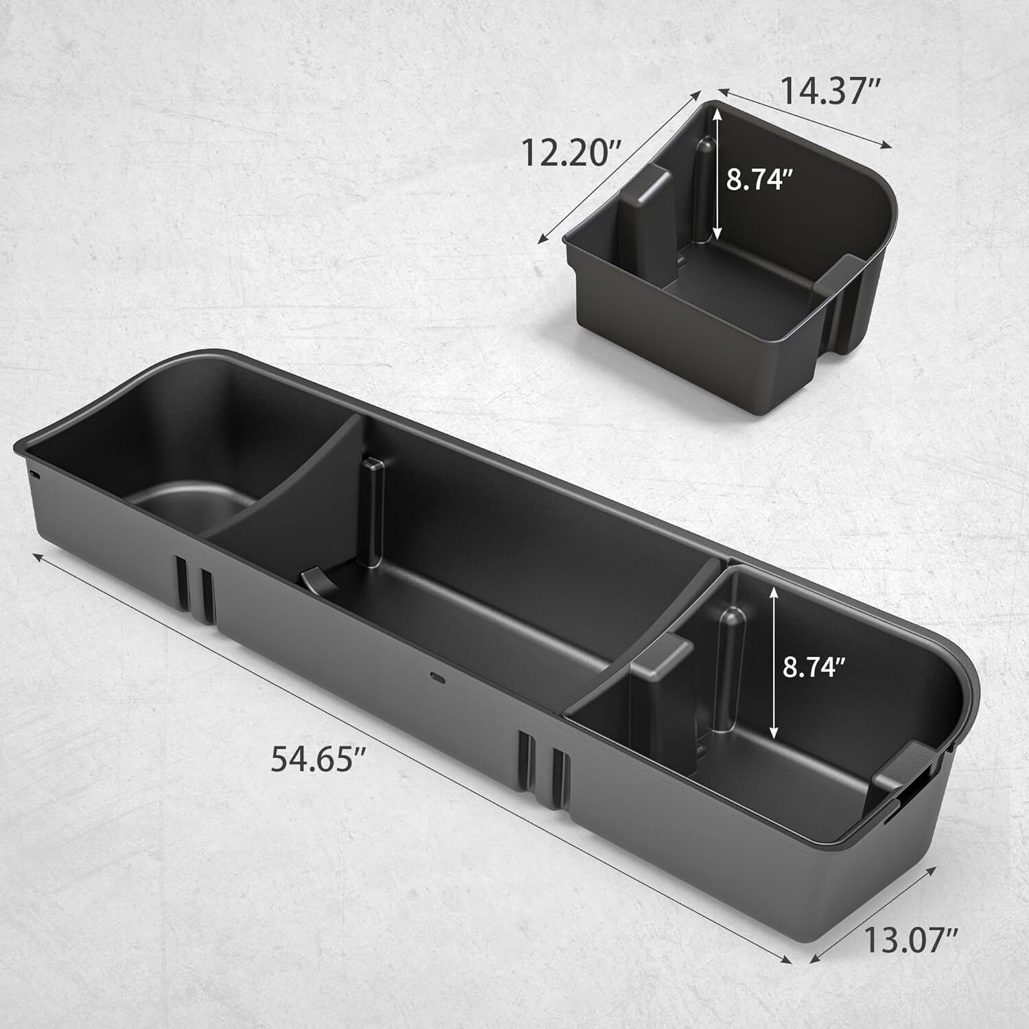 OEDRO Under Seat Storage Box for 2015-2024 Ford F150 Crew Cab Cargo Organizer