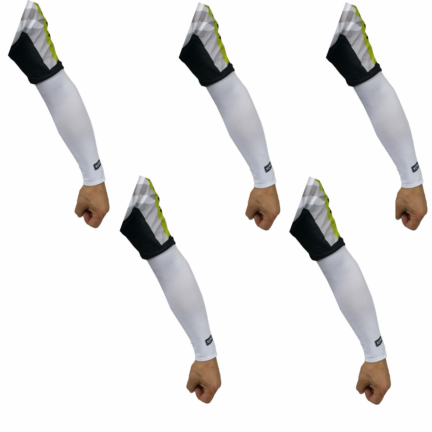 5 Pairs Cooling Arm Sleeves Cover UV Sun Protection Outdoor Sports XERU