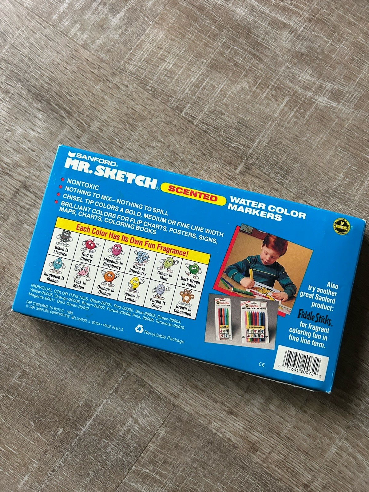 VTG Mr Sketch Scented Markers 12 Ct 1991 Sanford USA Box Tested 90s Nostalgia