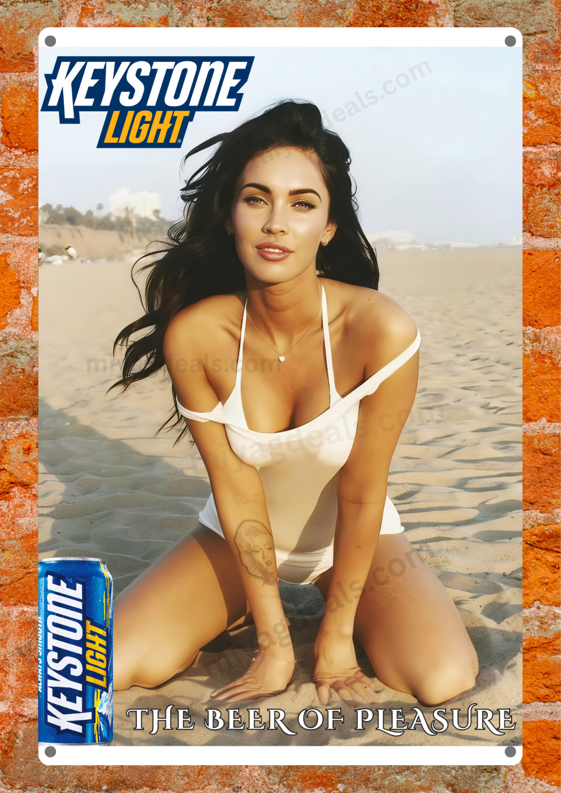 Old Style Beer Get You Laid Metal Sign Poster– Man Cave Wall Decor Read Desc