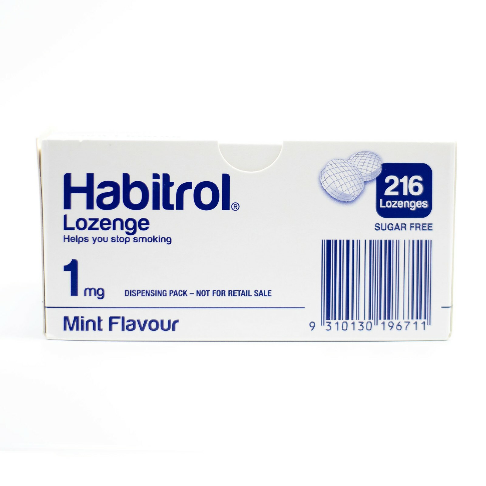 Habitrol Nicotine Lozenge 1mg MINT (216 pieces, 1 box) NEW 05/2024