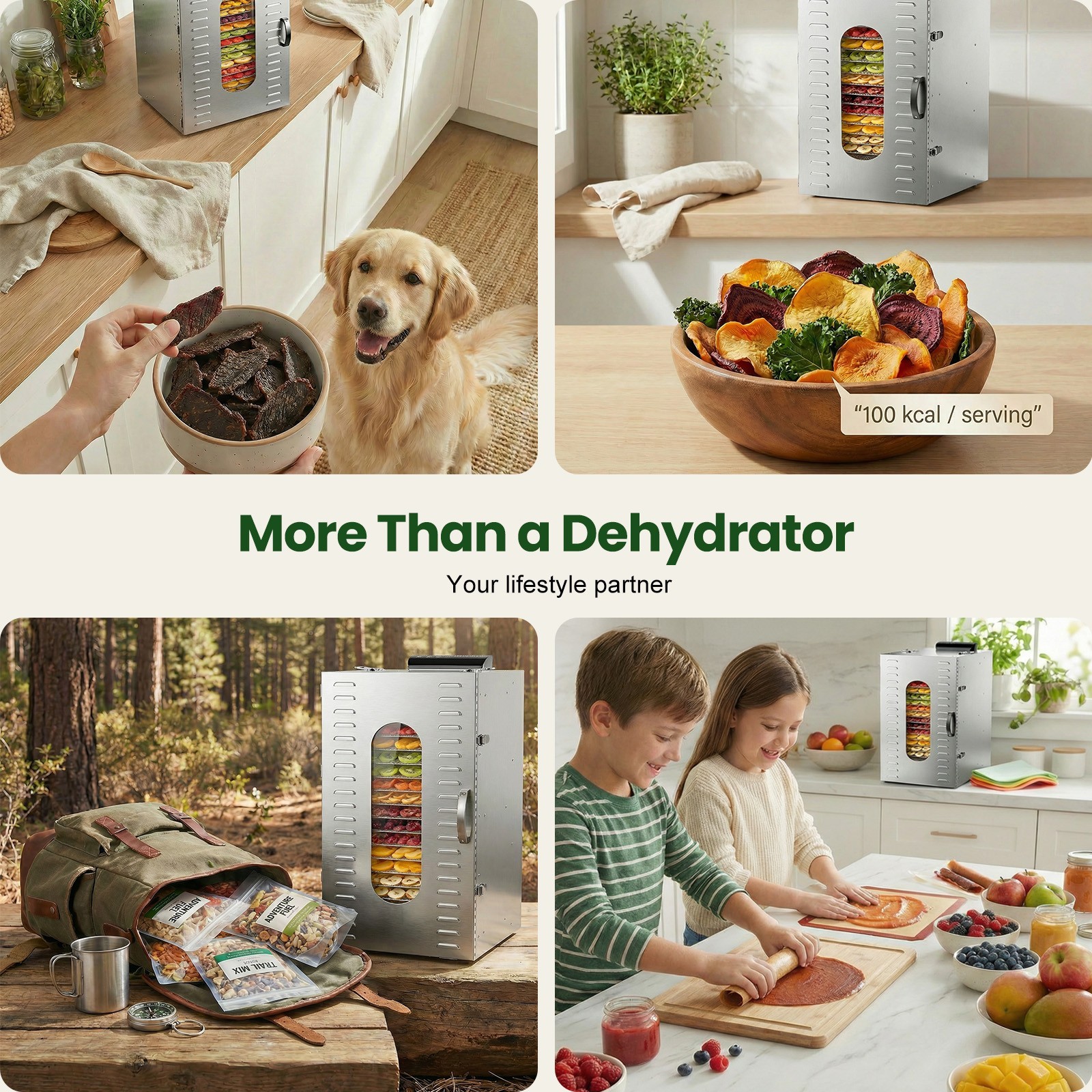 Commercial Food Dehydrator 20 Stainless Steel Trays Meat Fruit Dehydrators Dryer