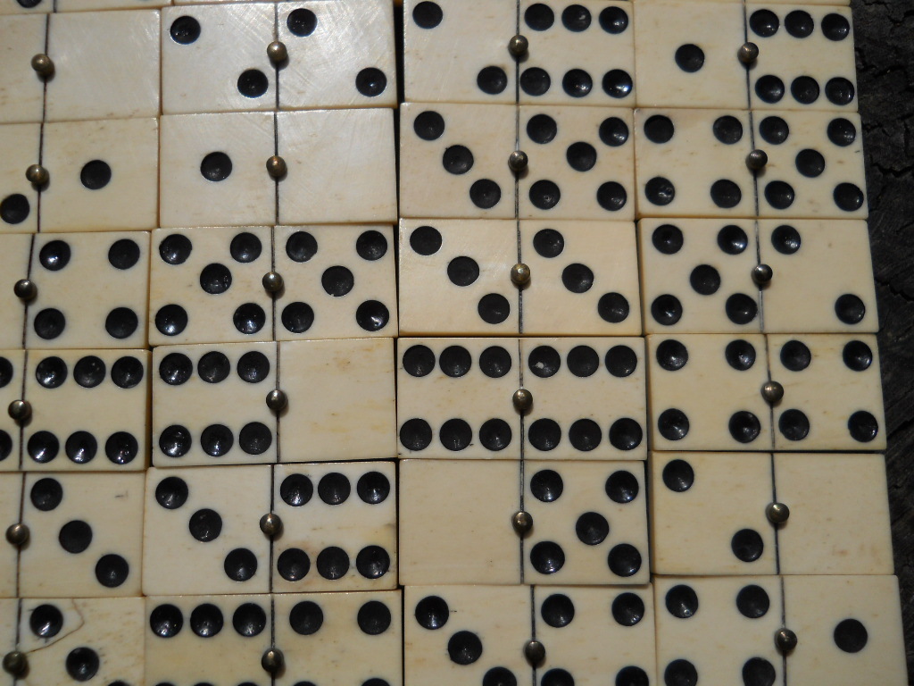 Old Rare Vintage Antique Civil War Relic Domino Game Piece Extremely Rare