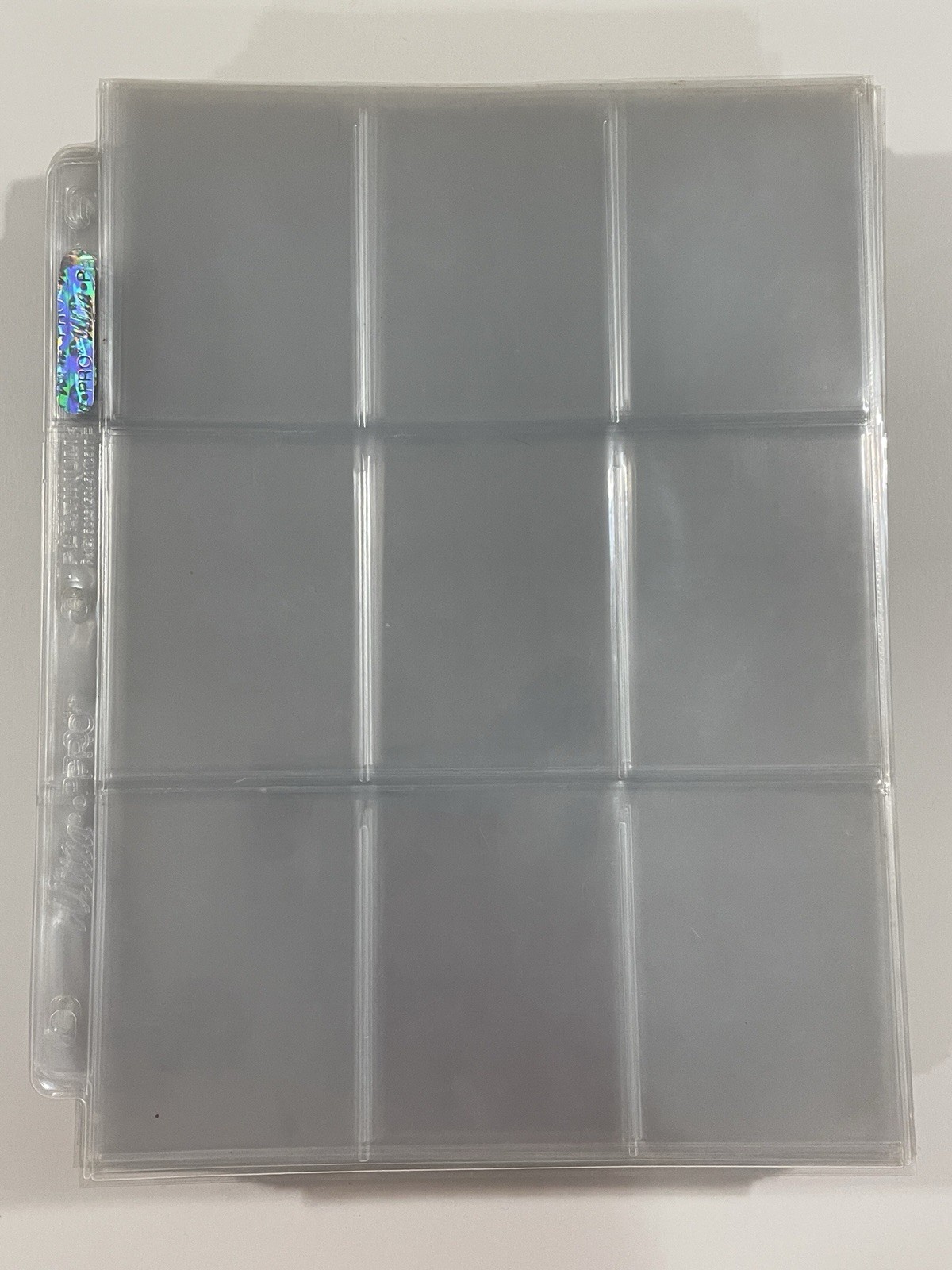 Ultra PRO Lot of 200 Nine Pocket Trading Card Album Pages Sleeves Lightly Used