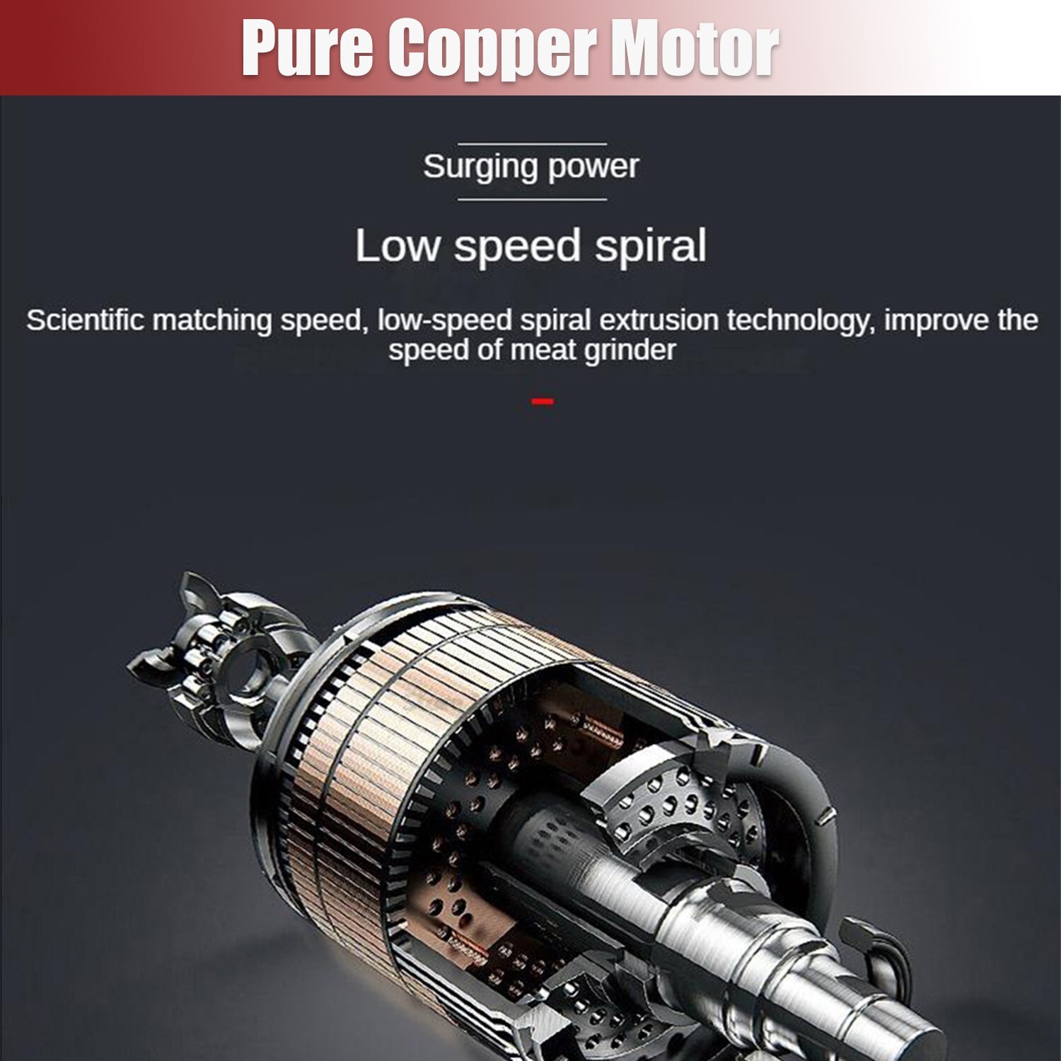 550LB/h Commercial Meat Grinder,1100W Electric Sausage Stuffer,193RPM Heavy Duty