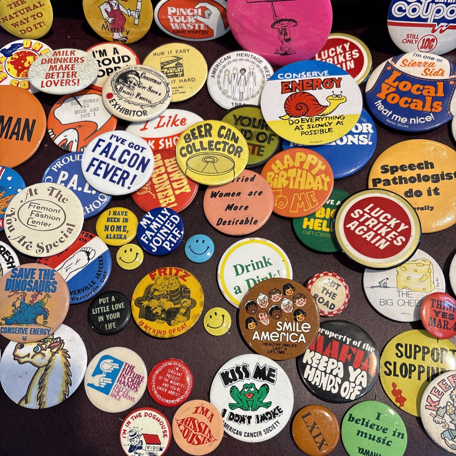 60 Plus Miscellaneous Pin Backs Pins and Pins