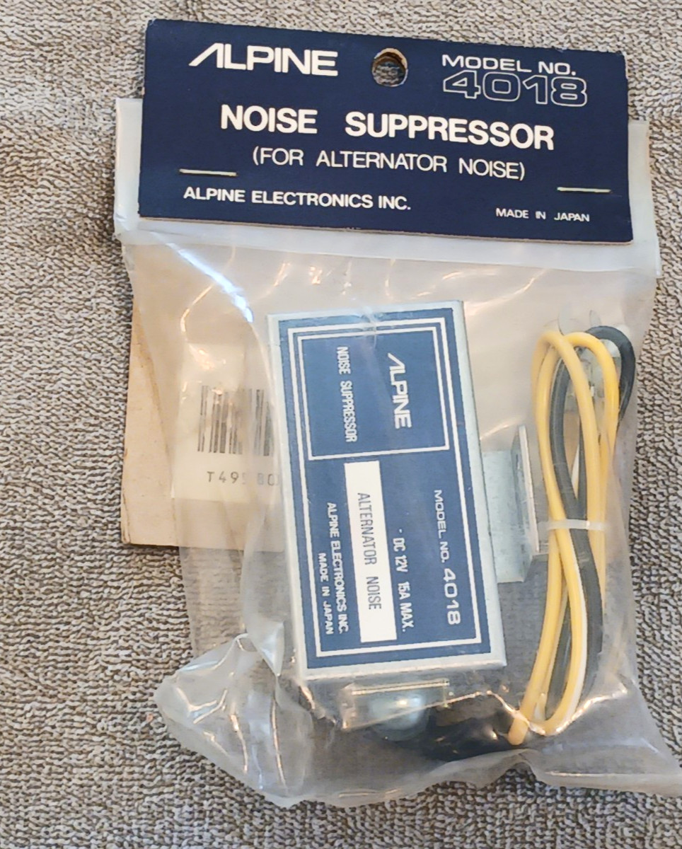 RARE OLD SCHOOL ALPINE 4018 NOISE SUPPRESSOR NEW IN THE BAG MADE IN JAPAN
