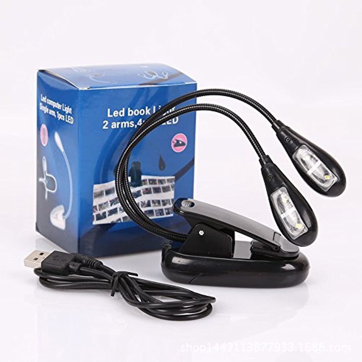 Music Stand Light/Led Book Reading Light/USB and Battery Operated Light/Porta...