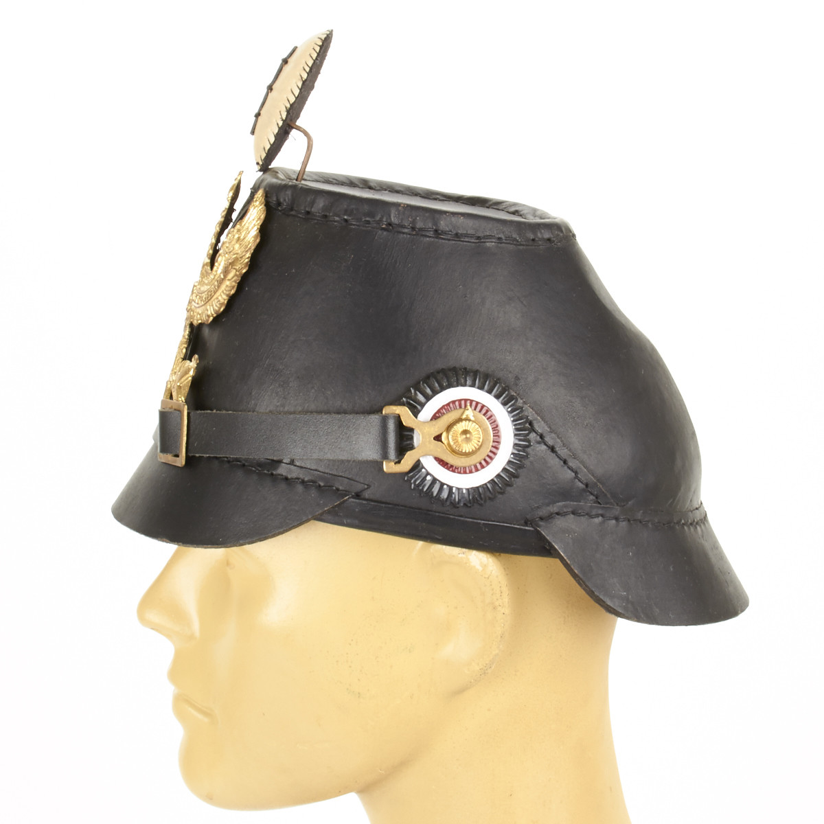 Prussian Jager Enlisted Shako Leather Helmet