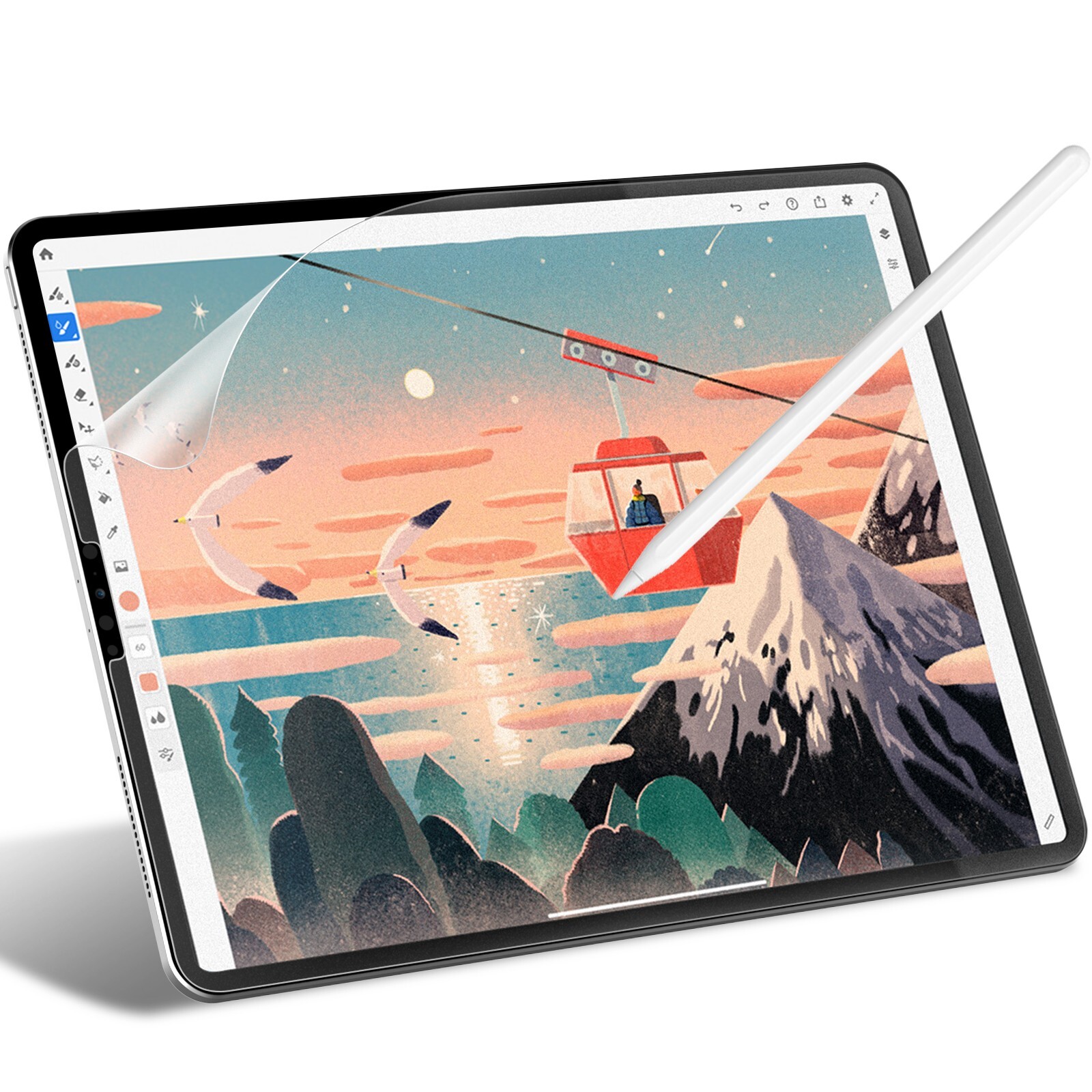 JETech Paper Screen Protector for iPad Pro 12.9-Inch 2022/2021/2020/2018 Model
