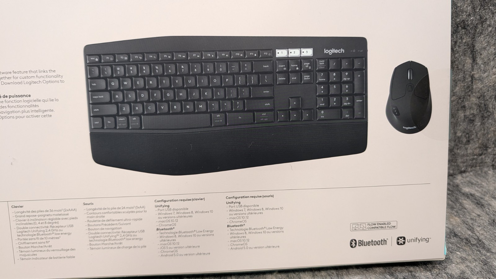 Logitech MK850 Performance Wireless Keyboard Mouse Combo Unifying USB K850 M720
