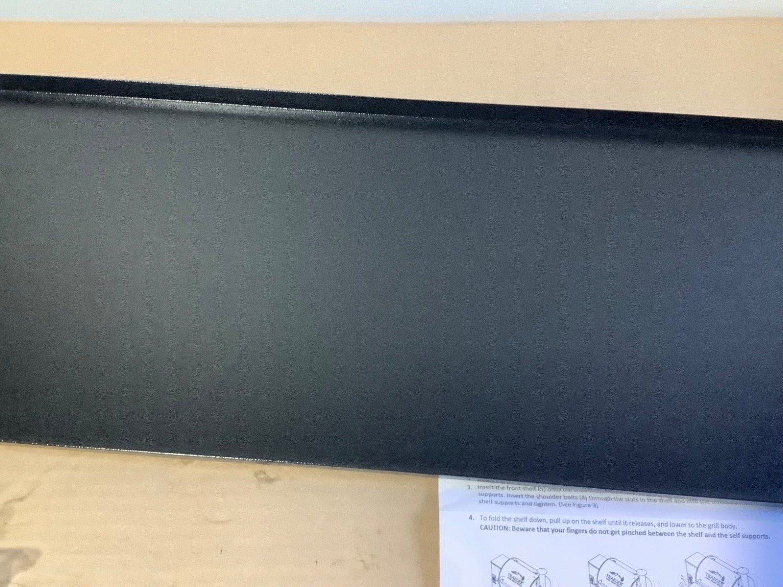 Traeger Pro 780 / Ironwood 885 Folding Front Shelf Accessory in Black