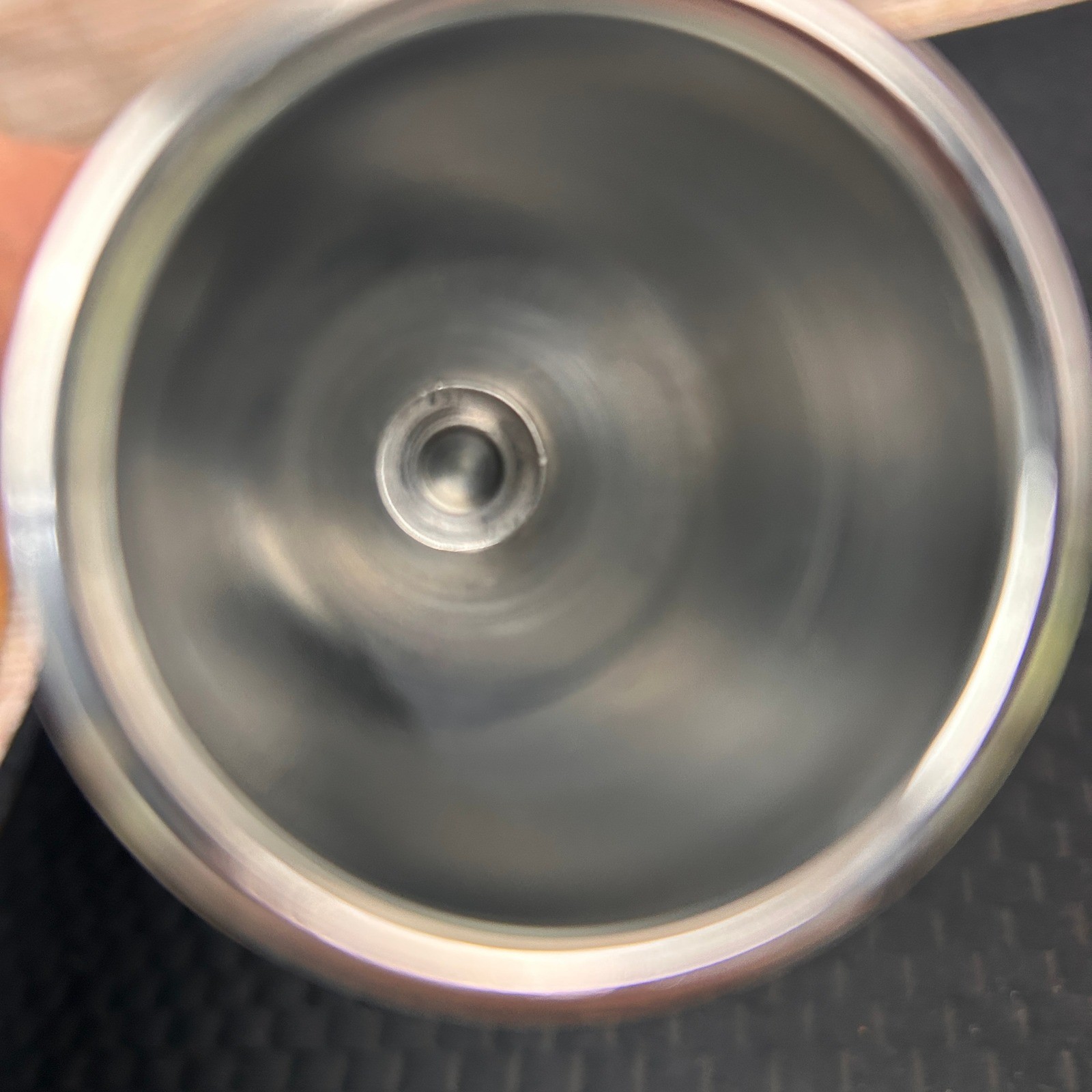 Vintage Silver Tone Twisted Handle Bar Spoon with Bell End Jigger 11 Inch