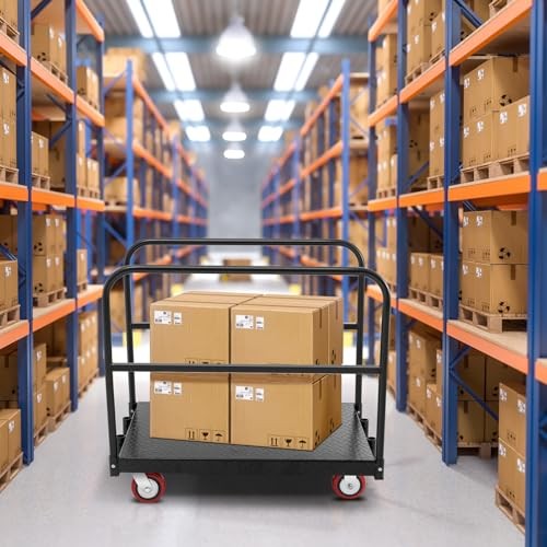 24″ x 37″ Heavy Duty Drywall Cart 2 in 1 Dolly Cart with Wheels 2200 LBS