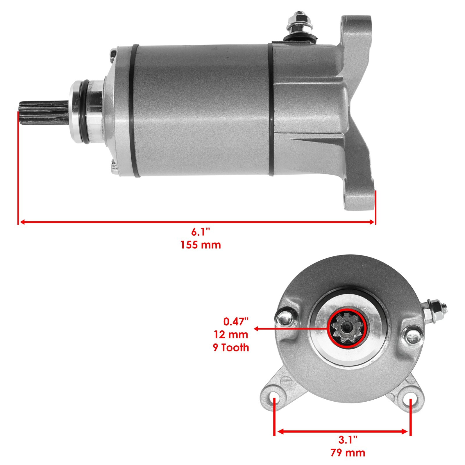 Caltric Starter Motor for Suzuki Marauder VZ800 2004