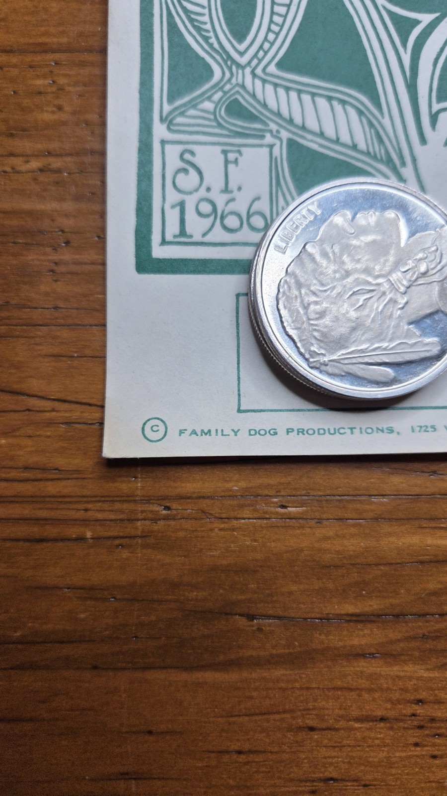 RARE 1966 GRATEFUL DEAD CONCERT POSTER FD-33-3 AVALON EXCELLENT COND.