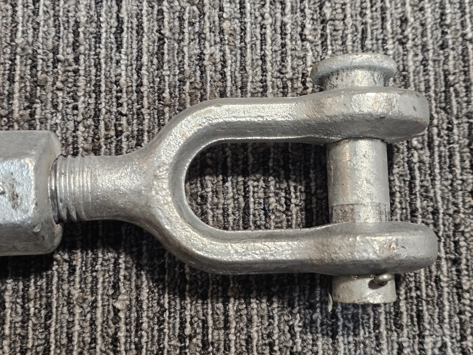 Jaw and Jaw Turnbuckle 1" x 30" Hot-Dipped Galvanized Heavy Duty for Wire Rope
